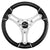 Schmitt Marine Torcello 14" Wheel - 04 Series - Polyurethane Wheel w/Chrome Trim  Cap - Brushed Spokes - 3/4" Tapered Shaft [PU043144-12R]