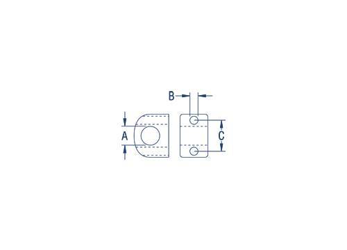 Ronstan 5/8" Deck Eye w/ SS Insert