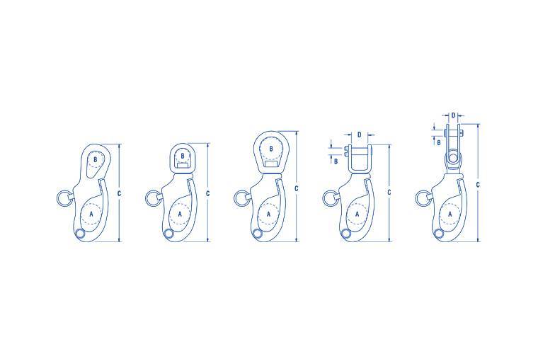 Ronstan 1 1/4" Snap Shackle w/ Fixed Bail