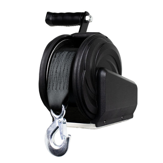 Powerwinch Select Series Winch 1,000lb, 8" Crank Arm - Carbon Black [21400-W-1000-8-B-R]