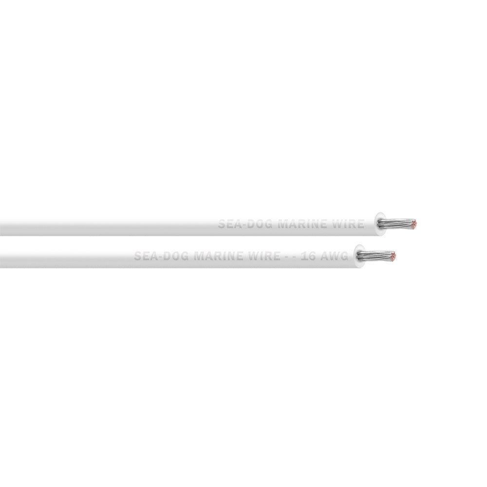 Sea-Dog 16 AWG White Primary Wire - 250' [8016054]