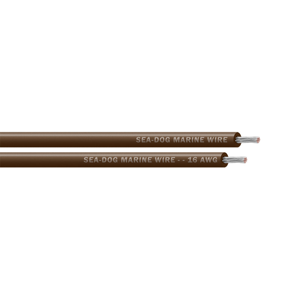 Sea-Dog 16 AWG Brown Primary Wire - 25' [8016070]