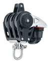 Harken 40mm Triple Swivel Carbo Block w/ Cam Cleat & Becket