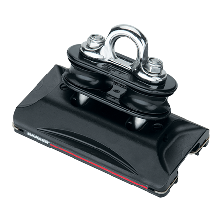Harken 22 mm High-Load 1250 Car — Pivoting Sheaves, Eyestrap