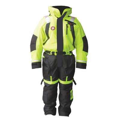 First Watch AS-1100 Flotation Suit - Hi-Vis Yellow - Small [AS-1100-HV-S]