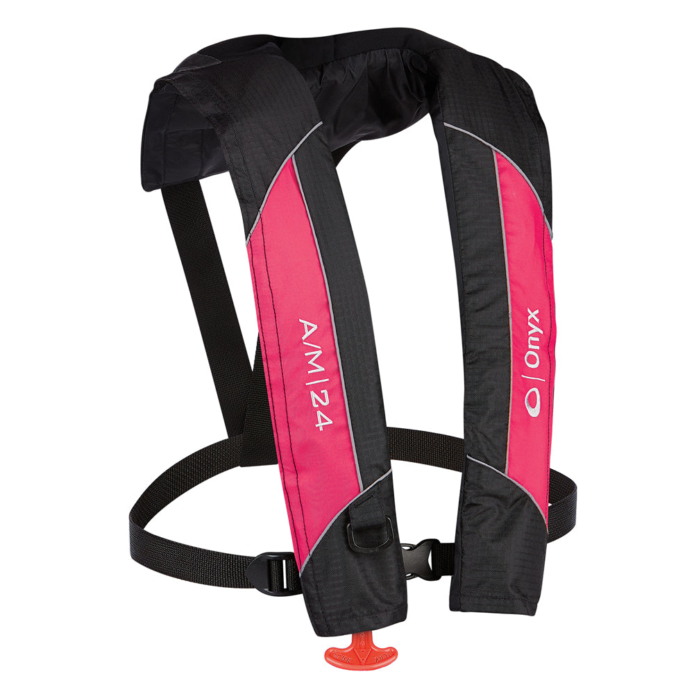 Onyx A M-24 Automatic Manual Inflatable Life Jacket Pink