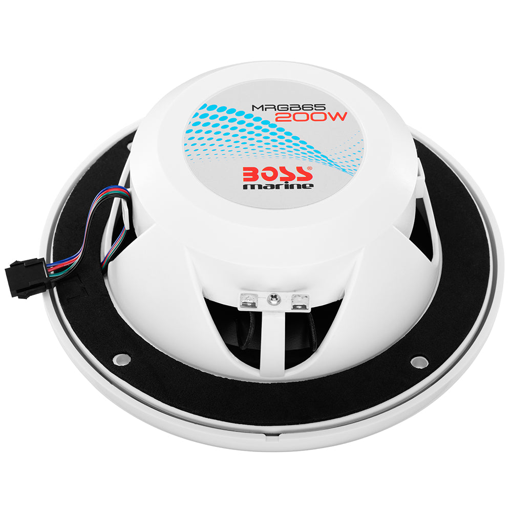 Boss Audio 65 MRGB65 Speakers wRGB Lighting White 200W MRGB65 - Atlantic  Rigging Supply
