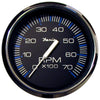 Faria Chesapeake Black 4" Tachometer - 7000 RPM (Gas) (All Outboards) [33718]