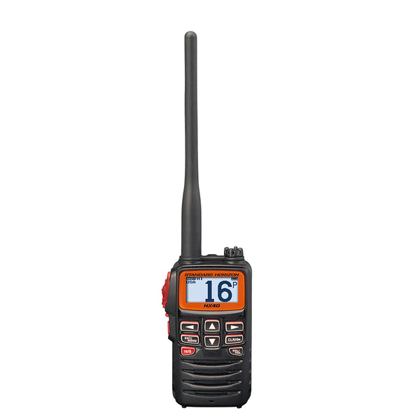 Standard Horizon HX40 Handheld 6W Ultra Compact Marine VHF Transceiver wFM  Band HX40 Atlantic Rigging Supply