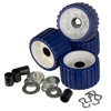C.E. Smith Ribbed Roller Replacement Kit - 4-Pack - Blue [29320]