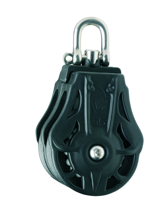 Wichard Double 1 49/64" (45mm) Ball Bearing Block w/ Swivel Head