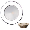 Lunasea ZERO EMI Recessed 3.5 LED Light - Warm White, Red w/Polished Stainless Steel Bezel - 12VDC [LLB-46WR-0A-SS]