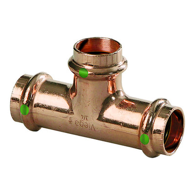 Viega ProPress 1-1/2" Copper Tee - Triple Press Connection - Smart Connect Technology [77457]