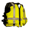 Mustang High Visibility Industrial Mesh Vest - Fluorescent Yellow/Green/Black - Small/Medium [MV1254T3-239-S/M-216]