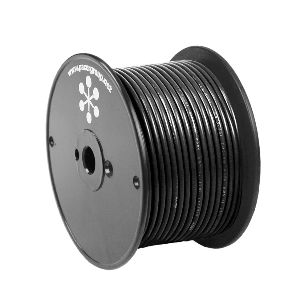 Pacer Black 18 AWG Primary Wire - 100' WUL18BK-100