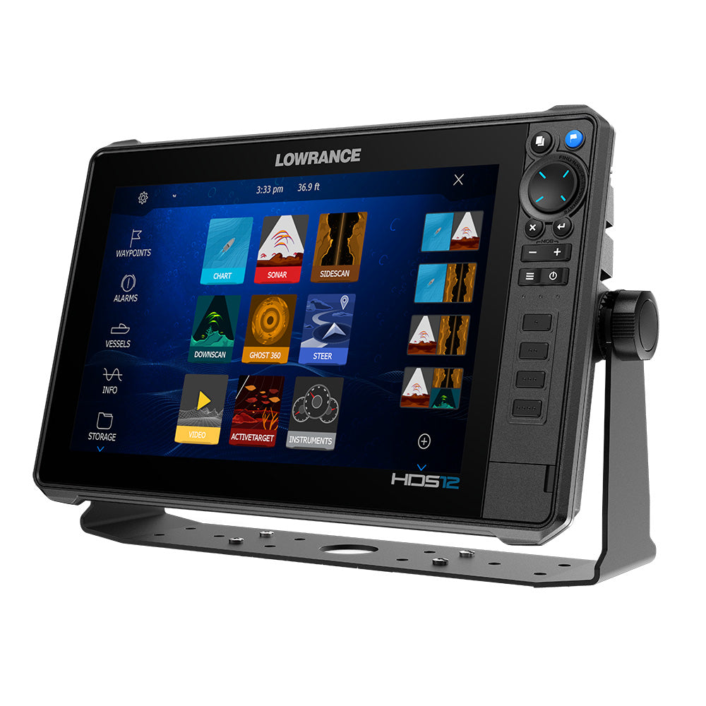 Lowrance HDS PRO 12 w Preloaded CMAP DISCOVER OnBoard Active Imaging HD  Transducer 00015987001 - Atlantic Rigging Supply