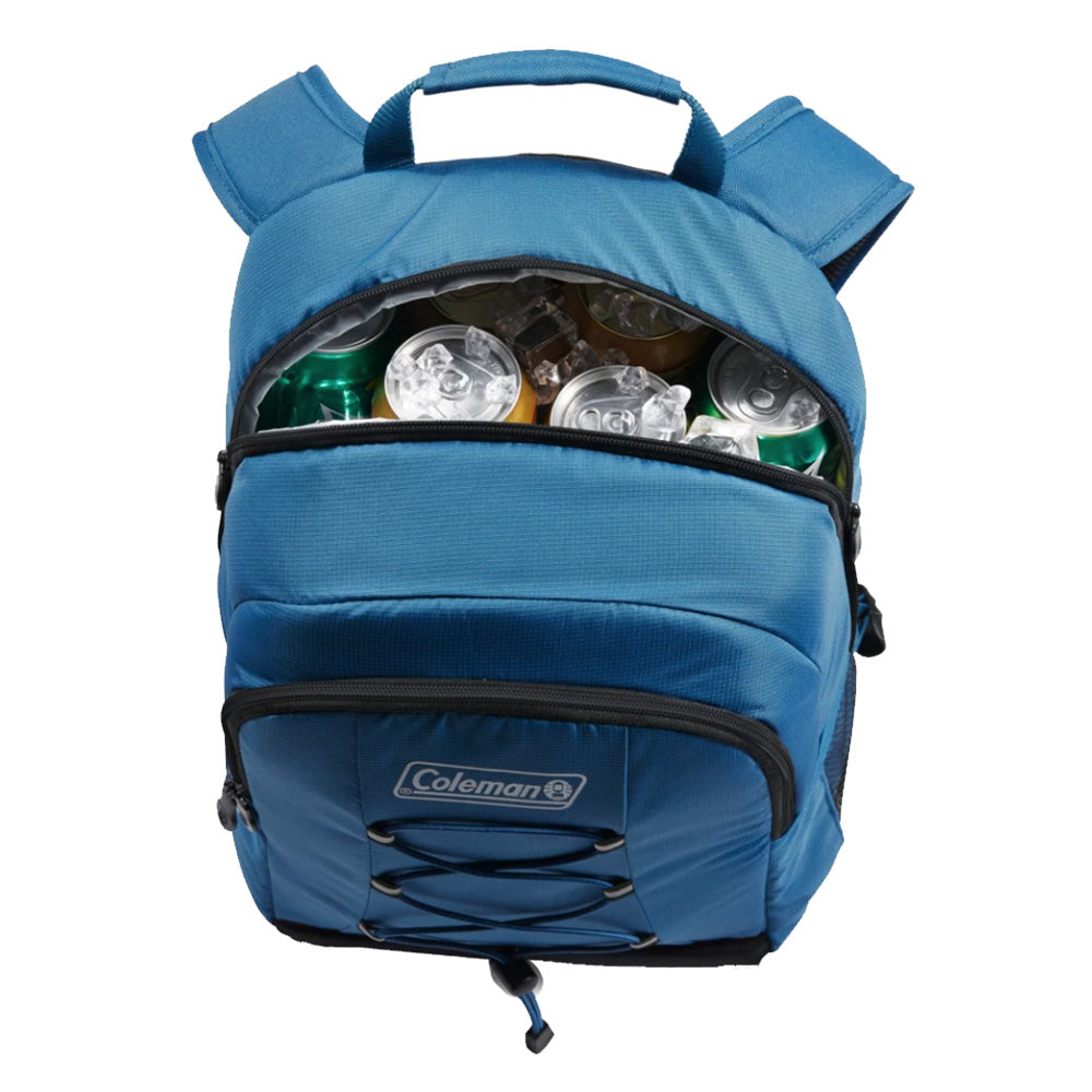 Coleman CHILLER 28Can SoftSided Backpack Cooler Deep Ocean 2158118 -  Atlantic Rigging Supply