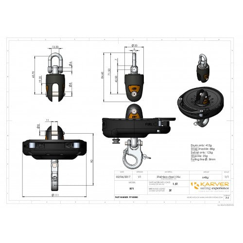Karver KF2 Roller Furler