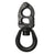 Tylaska 4 1/2" T12 Large Bail Snap Shackle with Black Oxide Finish